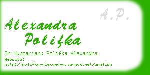 alexandra polifka business card